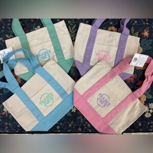 Trader Joe’s Easter/ Summer Mini Tote -Complete Set of 4- NWT